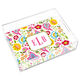 Bright Floral Lucite Trays Image 1 of 3